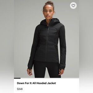 Lululemon Down for It All Hooded Jacket